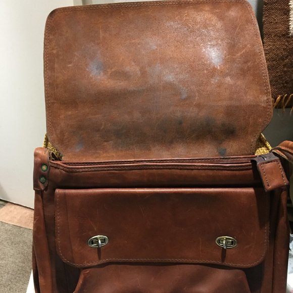 VINTAGE MESSENGER CROWN LEATHER BAGS - Picture 12 of 14